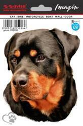 5x NAKLEJKA WLEP ZNACZEK TATTOO NA AUTO FOLIA SAMOPRZYLEPNA PIESEK  ROTTWEILER 13,5 x 11cm 1/25096