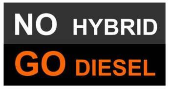 5x NAKLEJKA WLEP ZNACZEK TATTOO NA AUTO FOLIA SAMOPRZYLEPNA NO HYBRID GO DIESEL 11 x 5,6 cm 1/24228