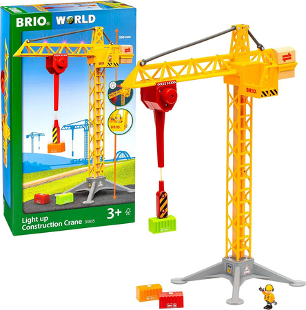 OUTLET Brio World Dźwig Budowlany Podświetlany 33835
