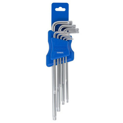Zestaw Komplet KLUCZY KLUCZE TORX typu L IMBUS DŁUGIE T10-T50 9szt