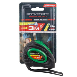 METRÓWKA Miara Zwijana Taśma Miernicza z BLOKADĄ Miarka 3m x 16mm Rockforce