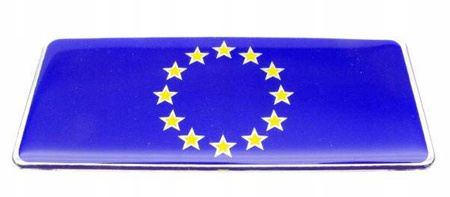 5x NAKLEJKA WLEP NA AUTO SAMOCHÓD SAMOPRZYLEPNA NAKLEJKI WLEPKA EURO 3D  4,2 x 10,2cm 1/05007