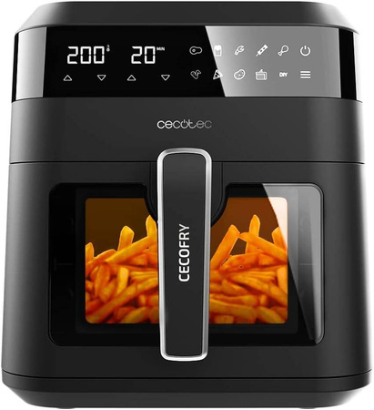 OUTLET Cecotec FRYTKOWNICA BEZTŁUSZCZOWA Air Fryer Experience Window 6000 1300W 6 l 9 programów