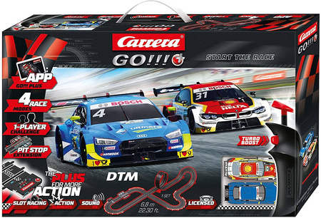 OUTLET Carrera GO!!! PLUS Start the race 6,8 m Tor samochodowy BMW M4 Audi RS5 66013