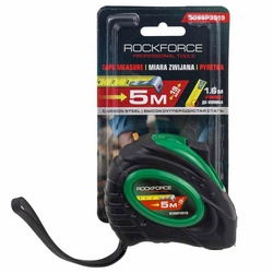 METRÓWKA Miara Zwijana Taśma Miernicza z BLOKADĄ Miarka 5m x 19mm RockForce