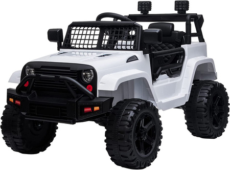 OUTLET Auto na akumulator dla dzieci Biały Jeep 12V 4
