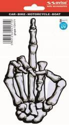 5x NAKLEJKA WLEP ZNACZEK TATTOO NA AUTO FOLIA SAMOPRZYLEPNA PALEC KOŚCIOTRUP 15 x 9cm 1/24171
