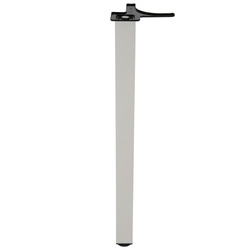 NOGA OKRĄGŁA MEBLOWA DO MEBLI GŁOWICA ZNALOWA 60*710MM/MAT CHROM - NOVA AN-710/MC-N AMIX