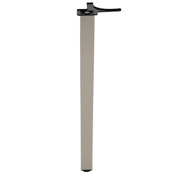NOGA OKRĄGŁA MEBLOWA DO MEBLI GŁOWICA ZNALOWA 60*710MM/SATYNA - NOVA AN-710/S-N AMIX