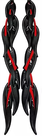 5x NAKLEJKA WLEP ZNACZEK TATTOO NA AUTO FOLIA SAMOPRZYLEPNA PASY CARBON TRIBAL 34,5 x 4cm 1/06163