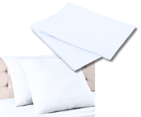 2x POSZEWKA NA PODUSZKĘ JASIEK BAWEŁNA 80x80 cm POSZWA BIAŁA HOTELOWA