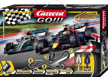 OUTLET Carrera GO 62548 Max Performance Tor samochodowy 6,3 m + 2 auta