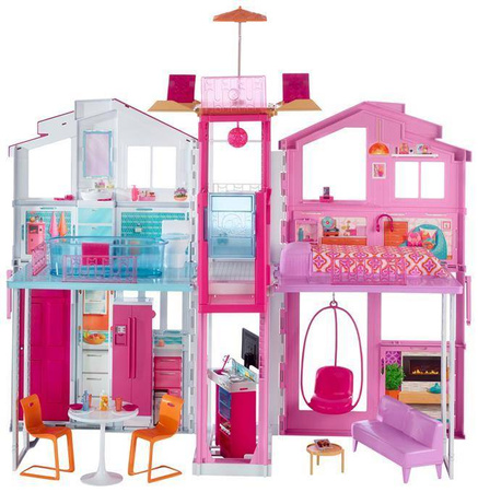 OUTLET Domek Barbie Dreamhouse miejski 3 piętra DLY32