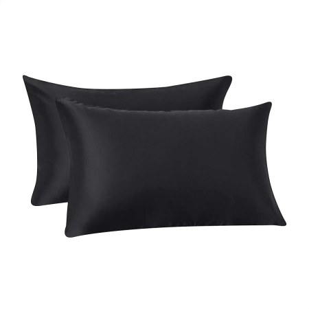 2x Poszewka bawełniana na poduszkę BAWEŁNA 40x80 cm Black