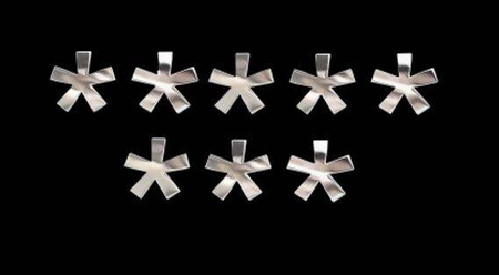 5x NAKLEJKA WLEP ZNACZEK TATTOO NA AUTO FOLIA SAMOPRZYLEPNA 8 OSIEM GWIAZDEK  6,7 x 2,8 cm 1/06284
