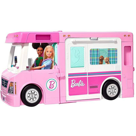 OUTLET Barbie kamper 3w1 dla lalek domek na wakacje GHL93