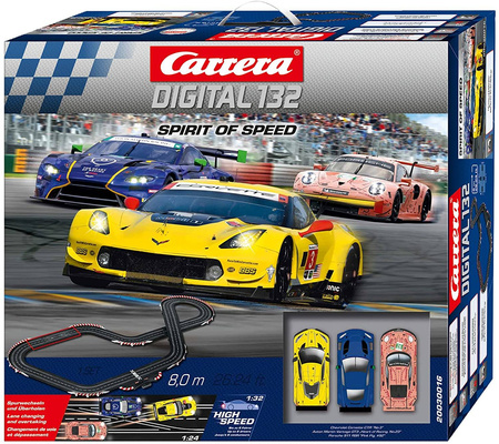 OUTLET Carrera Digital 132 Spirit of Speed zestaw start. 3 pojazdy
