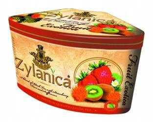 HERBATA czarna ZYLANICA FRUIT EXOTICA STRAWBERRY KIWI & SAFLOWER PUSZKA 100 GR
