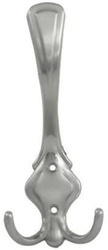 WIESZAK MEBLOWY WYSOKI KAPELUSZOWY ŚCIENNY HACZYK HAK SATYNA 17 cm AMIX - W015/S + wkręty