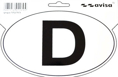 5x NAKLEJKA WLEP NA AUTO SAMOCHÓD SAMOPRZYLEPNA NAKLEJKI WLEPKA D NIEMCY 15,5 x 10,5cm 1/02169