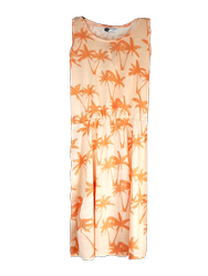 Sukienka dziewczęca letnia rozkloszowana palmy 152