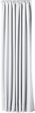 AMAZON Basics Gotowa zasłona zaciemniająca na taśmie BIAŁA 135 x 244 cm