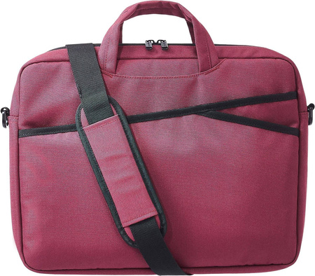 AMAZON Basics Pokrowiec torba etui na laptopa 15 cali 40 CM BORDO pasek