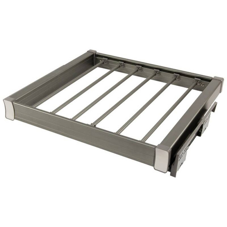 AMIX WIESZAK NA SPODNIE do szafy garderoby 840*75*470 ALUMINIUM DX004-900