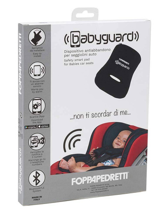 Alarm ostrzegający przed zostawieniem dziecka w foteliku