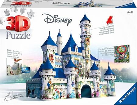Duży zamek Disney Puzzle 3D 216 elementów