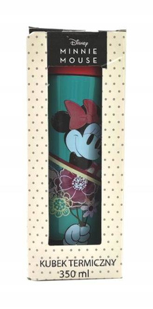 Kubek termiczny Minnie Mouse 350ml niebieski