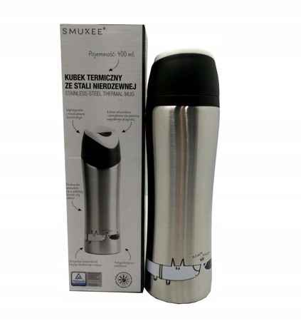Kubek termiczny ze stali nierdzewnej pieski 400ml
