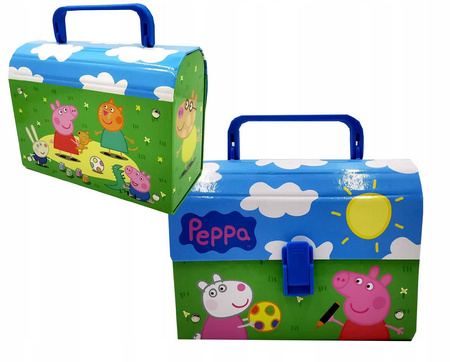 Kuferek teczka z rączką pudełko lunchbox Peppa pig