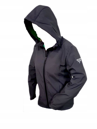 Kurtka bluza męska Softshell L Szara zielona
