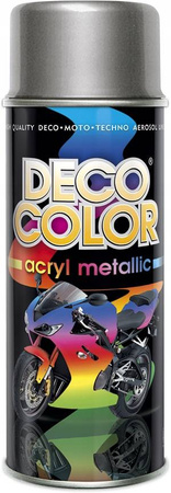LAKIER FARBA W SPRAYU AKRYL METALLIC SREBRNY DECO COLOR 400 ML