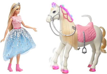Lalka Barbie Dreamtopia Przygody księżniczek + koń GYK64