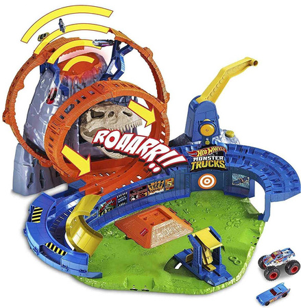 OUTLET Hot Wheels Monster Truk Wulkan dinozaur Arena kasaderska