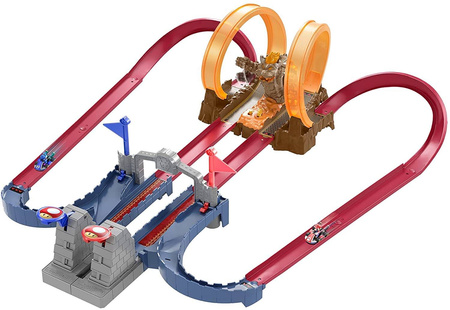 OUTLET Hot Wheels Tor Mario Kart Zamek Forteca Bowsera
