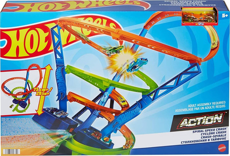 OUTLET Hot Wheels Tor wyścigowy Tornado 73 cm + pojazd HGV67