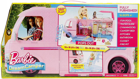 OUTLET Kamper wymarzony samochód duży lalki Barbie FBR34