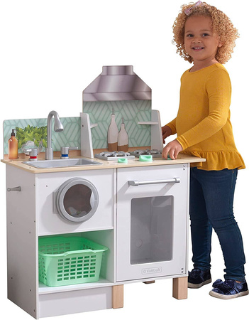 OUTLET KidKraft Drewniana kuchnia pralka Whisk Wash 10230