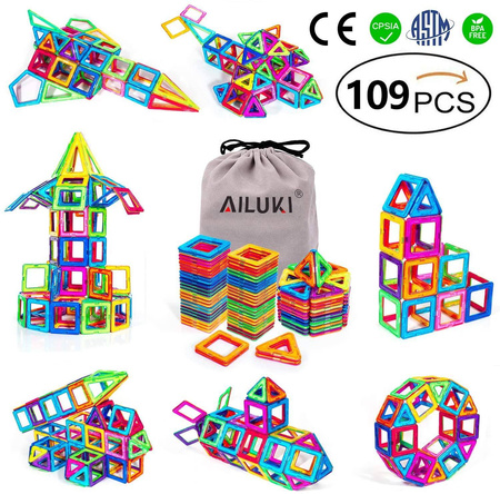 OUTLET Klocki magnetyczne geom do budowania 100szt+