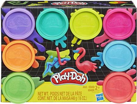 OUTLET Play-Doh ciastolina 8-pak neonowy