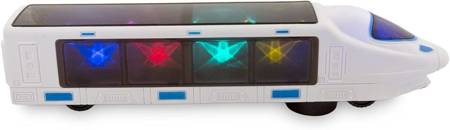 Pociąg elektryczny dziecięcy zabawka jeżdżąca kolorowe LED